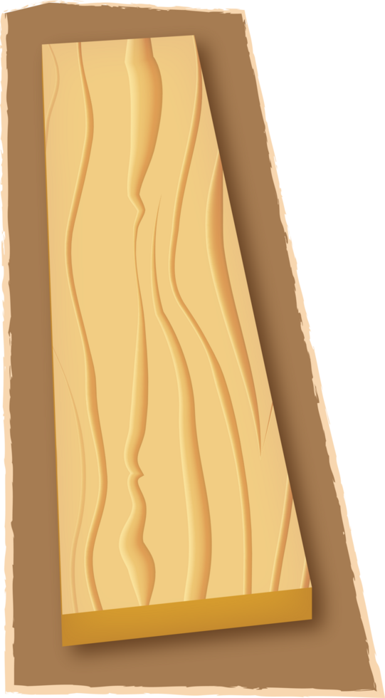 Letter I, Magazine Wooden Cutout png
