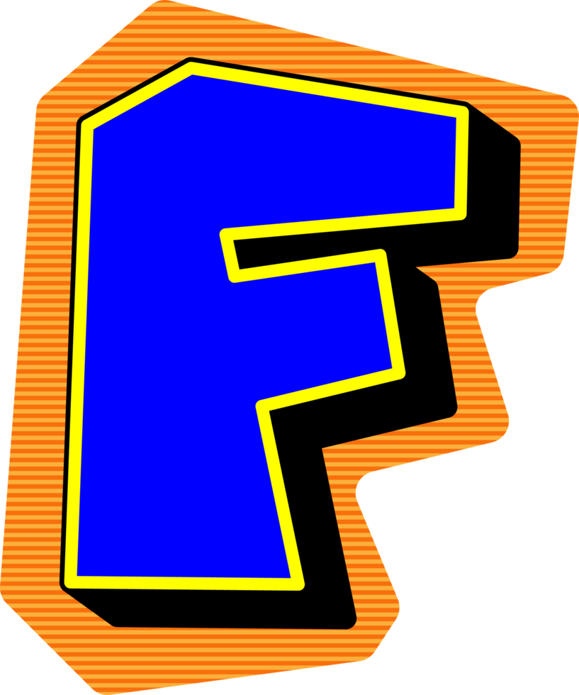 Magazine Ransom Note Cut Out, Letter F png