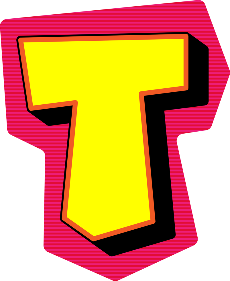 Magazine Ransom Note Cut Out, Letter T png