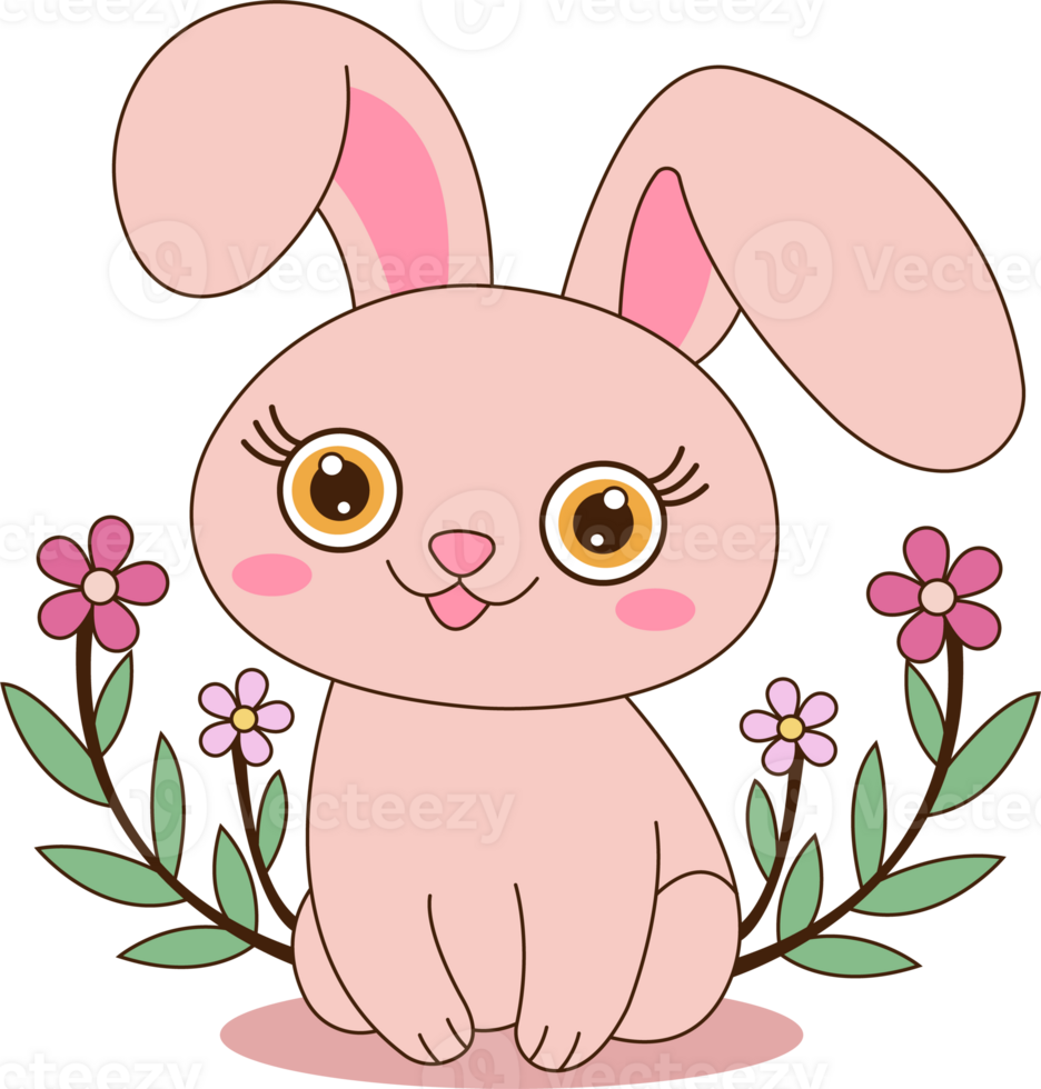 Cute bunny clipart png