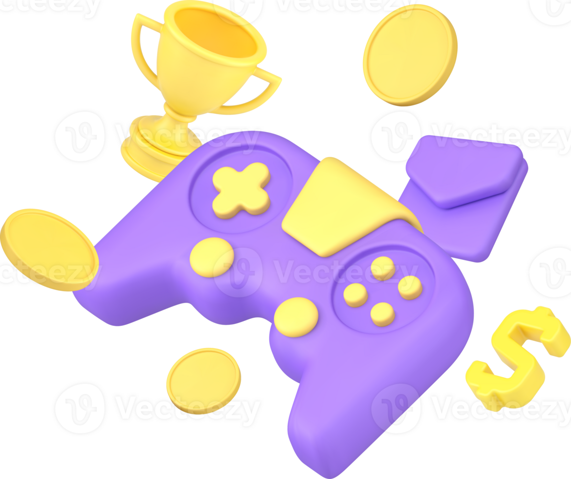 Esport virtual gaming championship win entertainment 3d icon png
