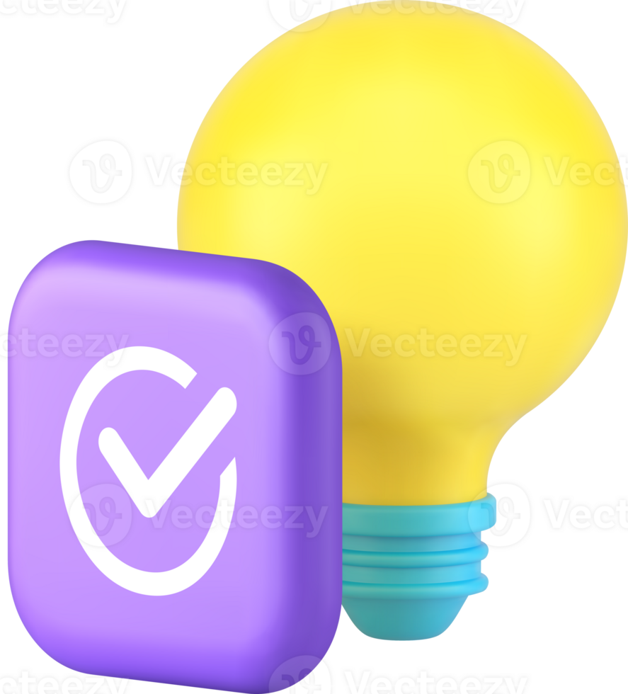 Success innovation idea management strategy optimization 3d icon png