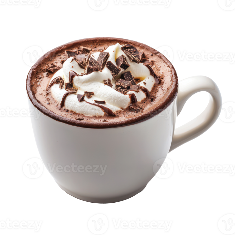 Hot Chocolate isolate on, transparent background, png