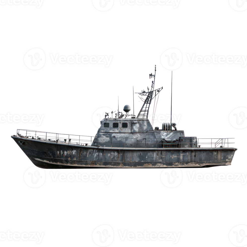 a navy boat on a transparent background png