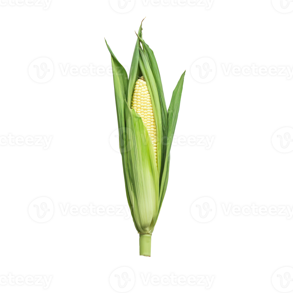 Sweet Corn vegetable isolate on transparent background png