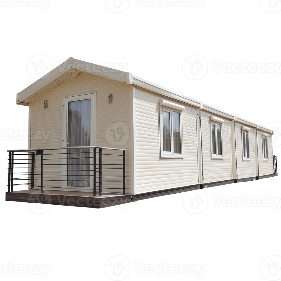 Mobile Home ,Residential Buildings, isolate on transparent background png