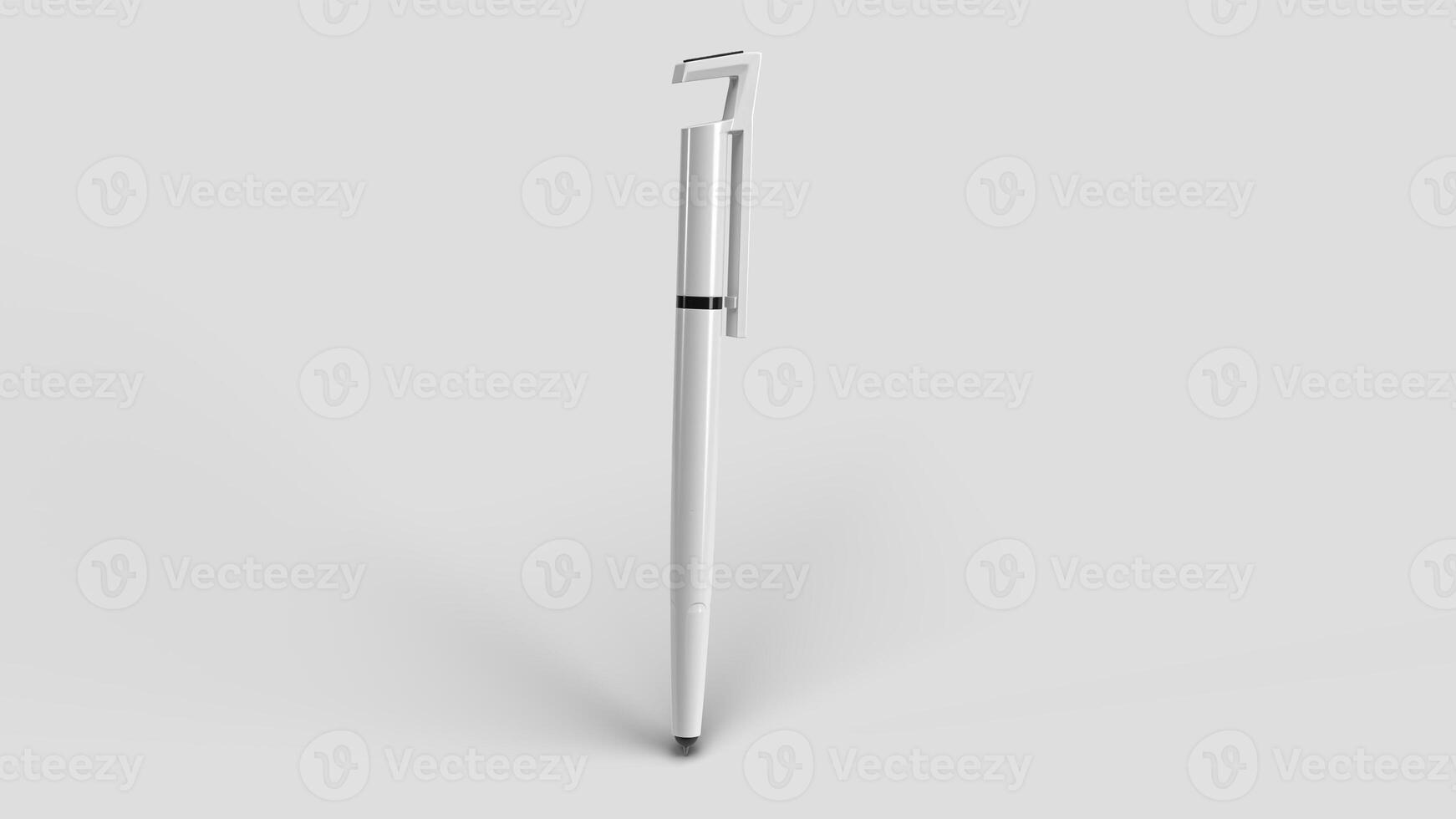 White multifunction pen on the backdrop photo