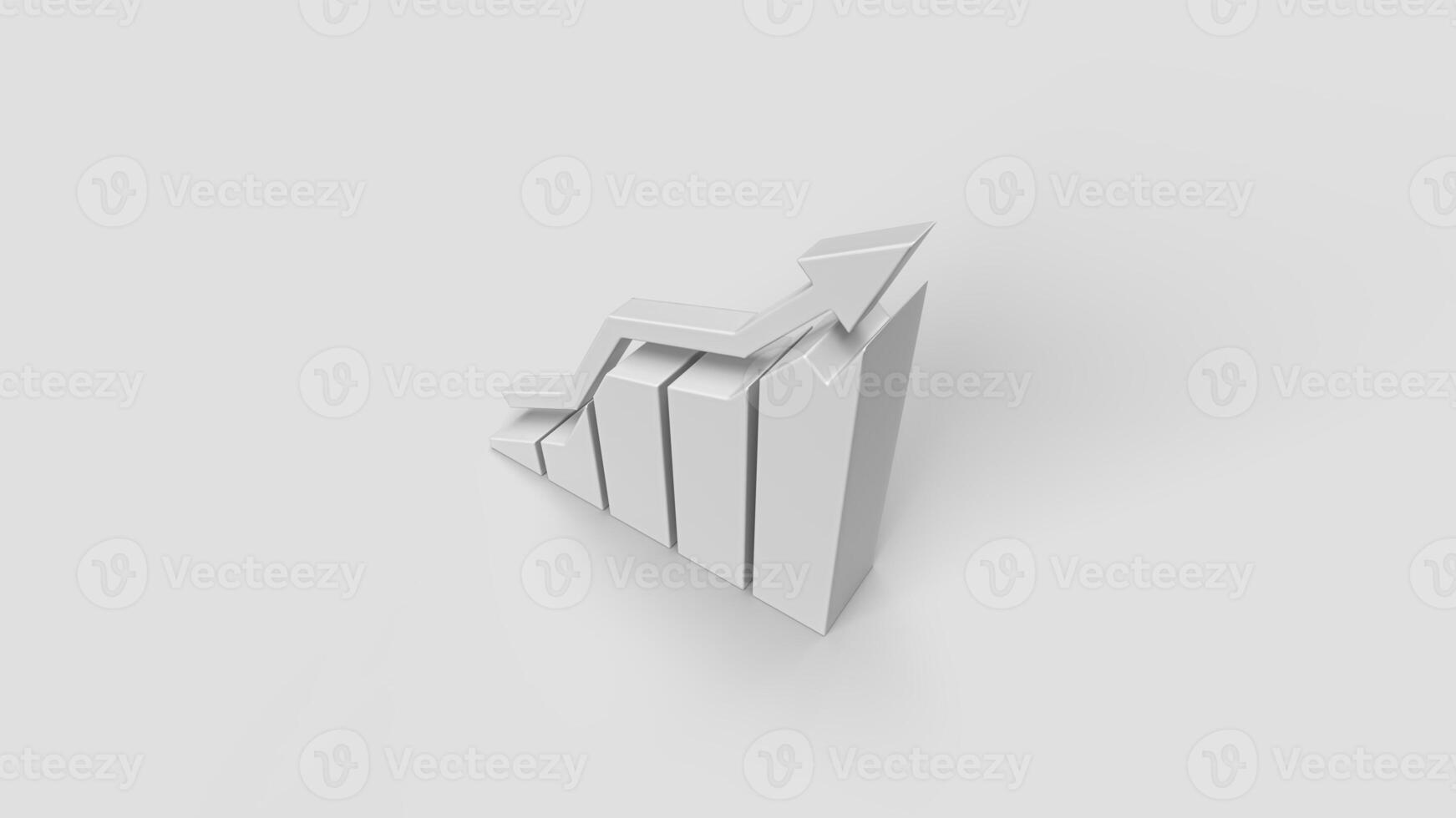 simple white 3d graphic on white background, top view photo