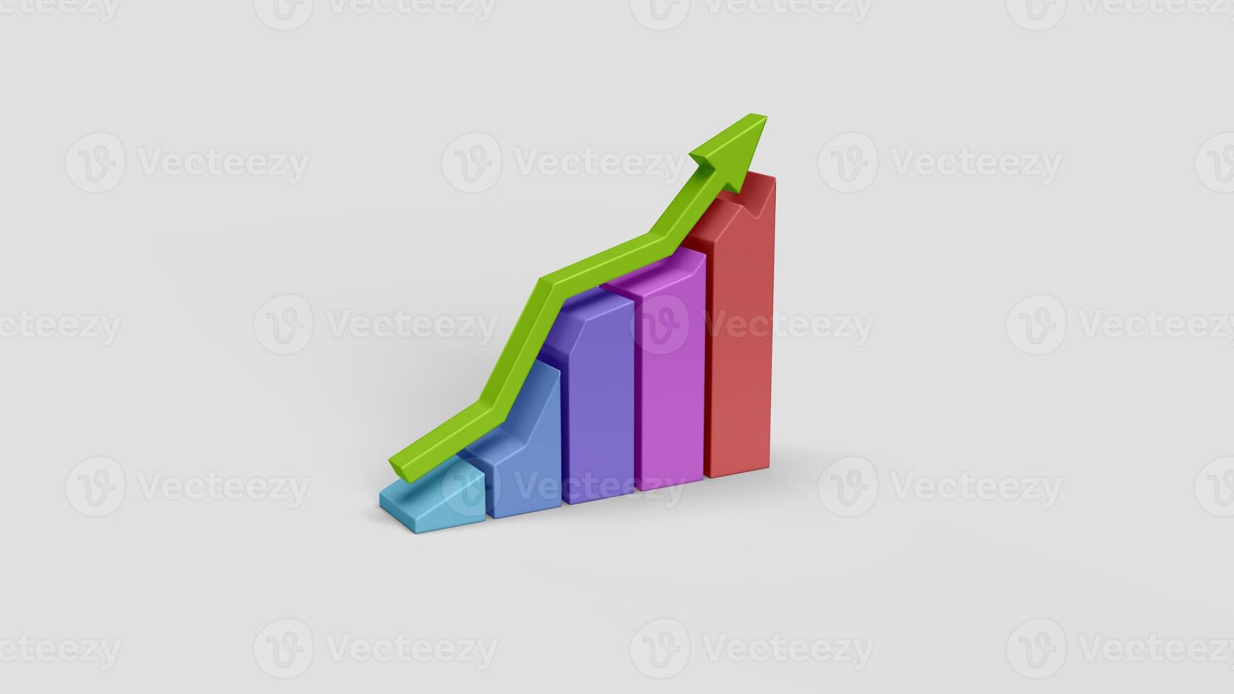 simple colored 3d graphic on backdrop photo