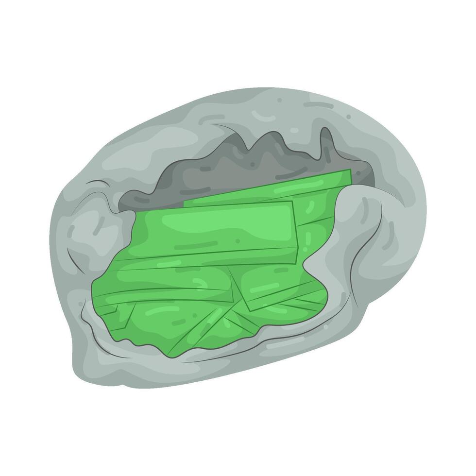 Illustration of dirty money vector