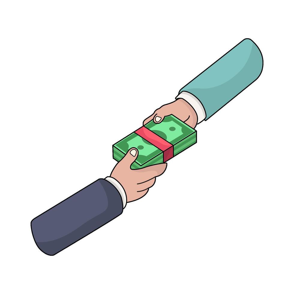 illustration of Bribe vector