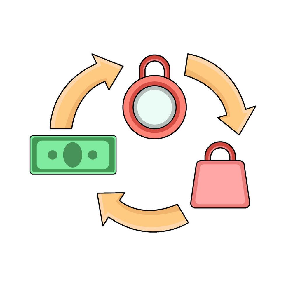 illustration of Marketing Connection vector