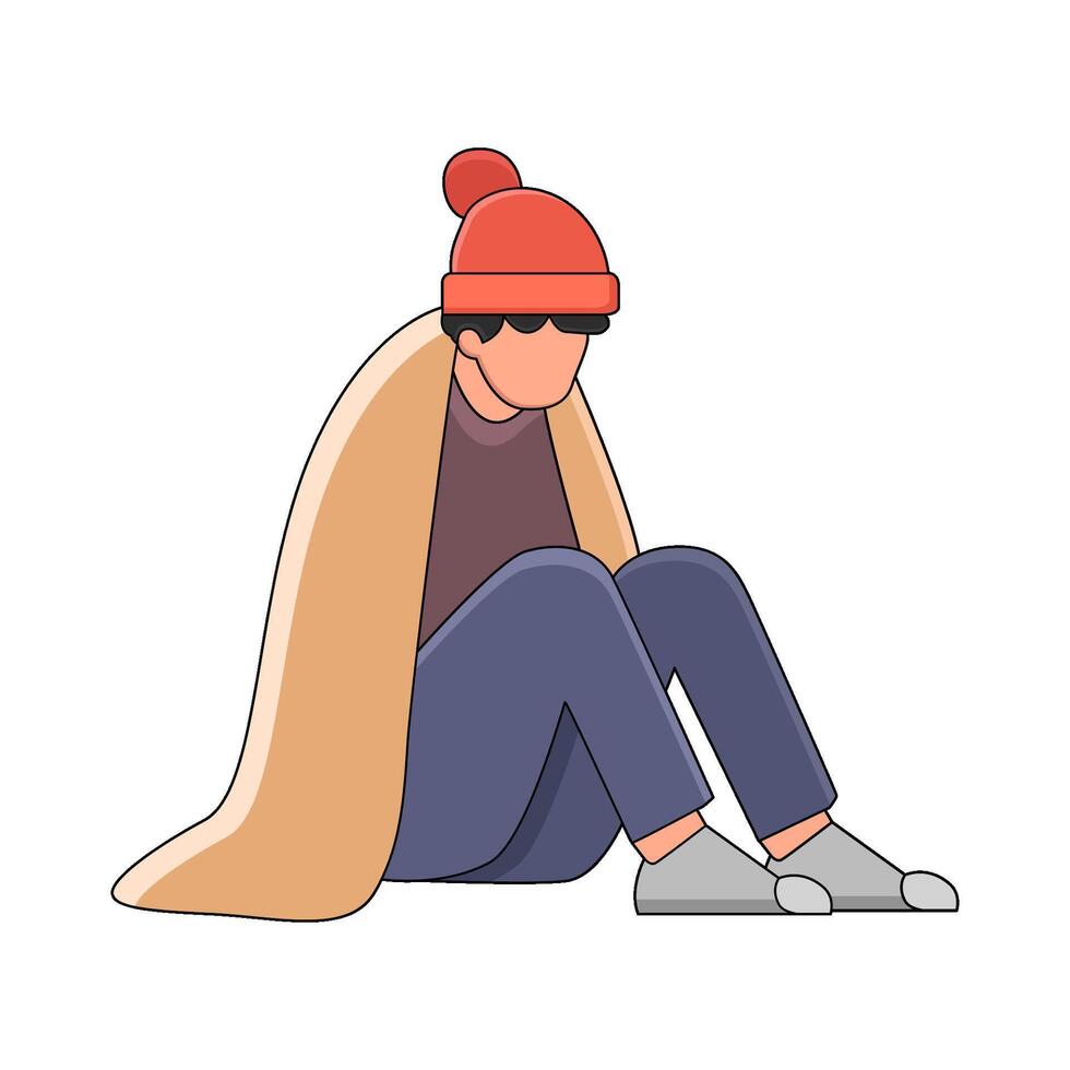 illustration of Homeless vector