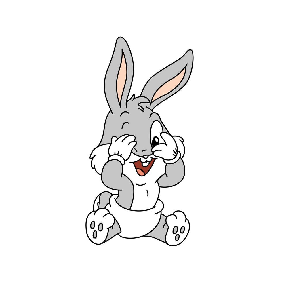 Baby Bugs Bunny cute vector