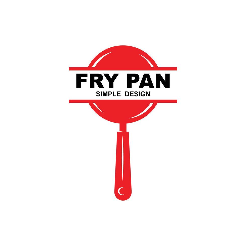 fry pan Logo Template and symbol design vector