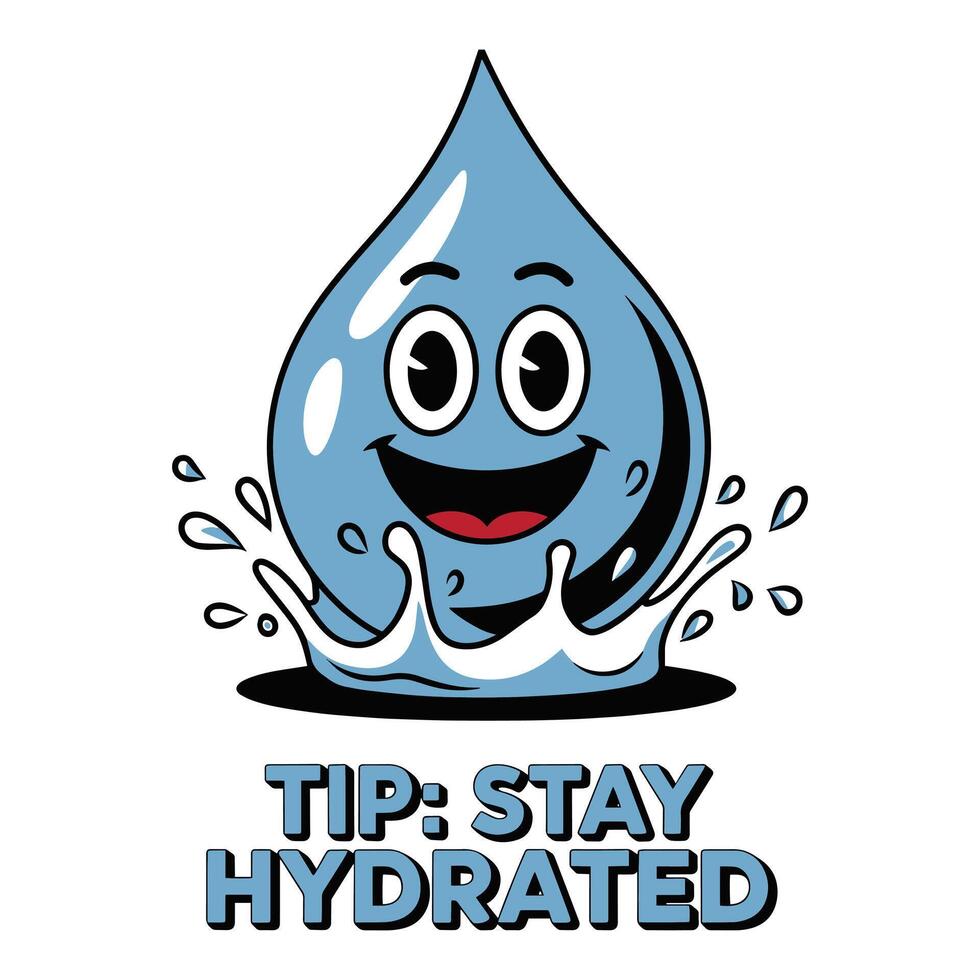 Stay Hydrated T Shirt Design vector