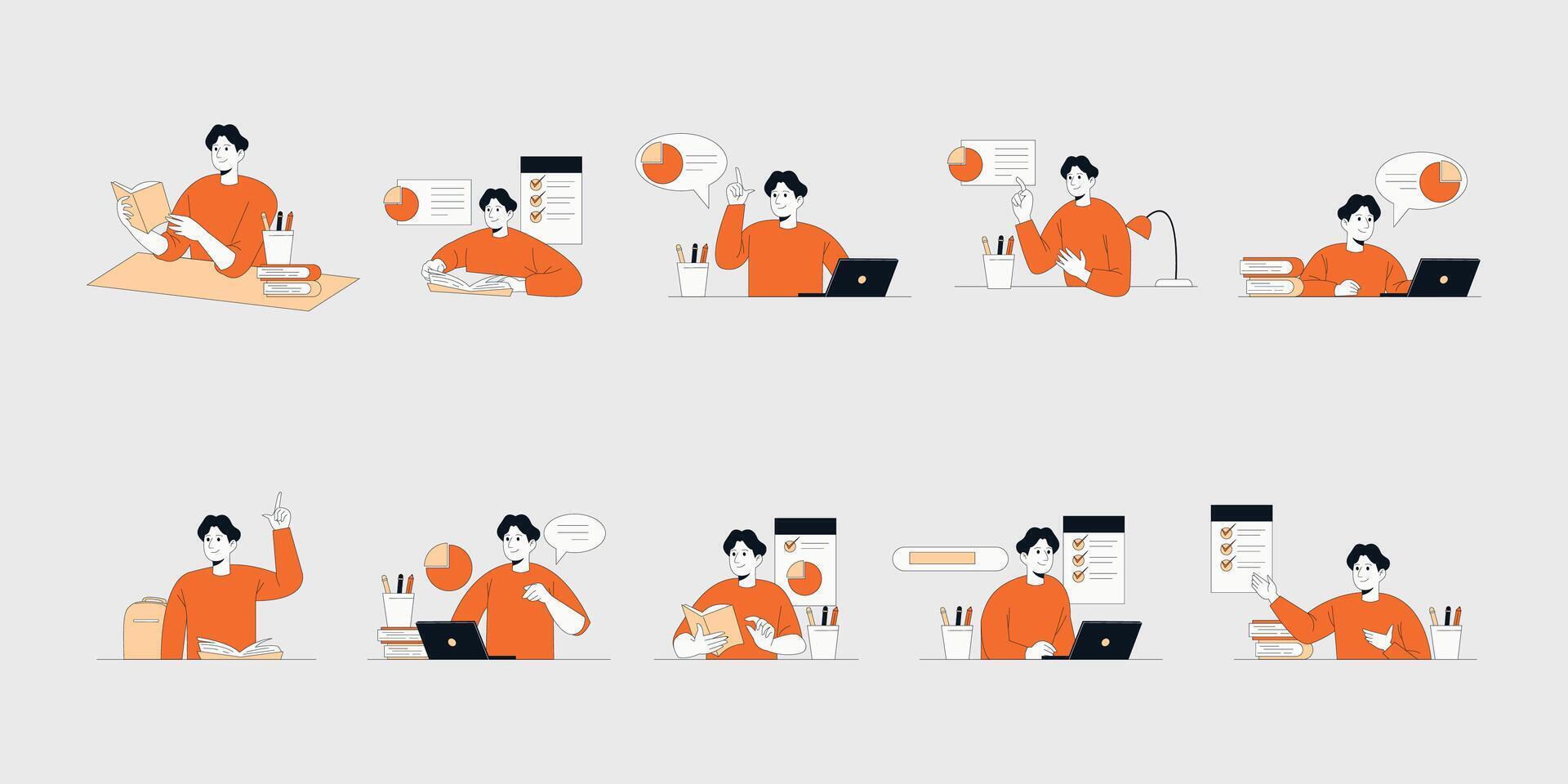 Working Man Illustration vector