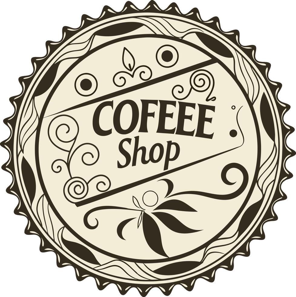 Coffee shop logo vector