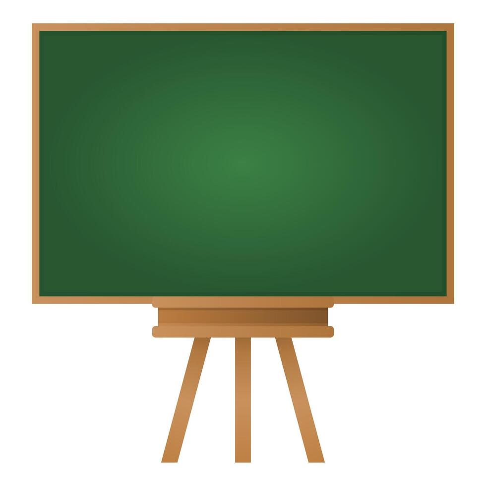 Blank Blackboard Learning Tool. Educational Blackboard Elements. School Blackboard Icon vector
