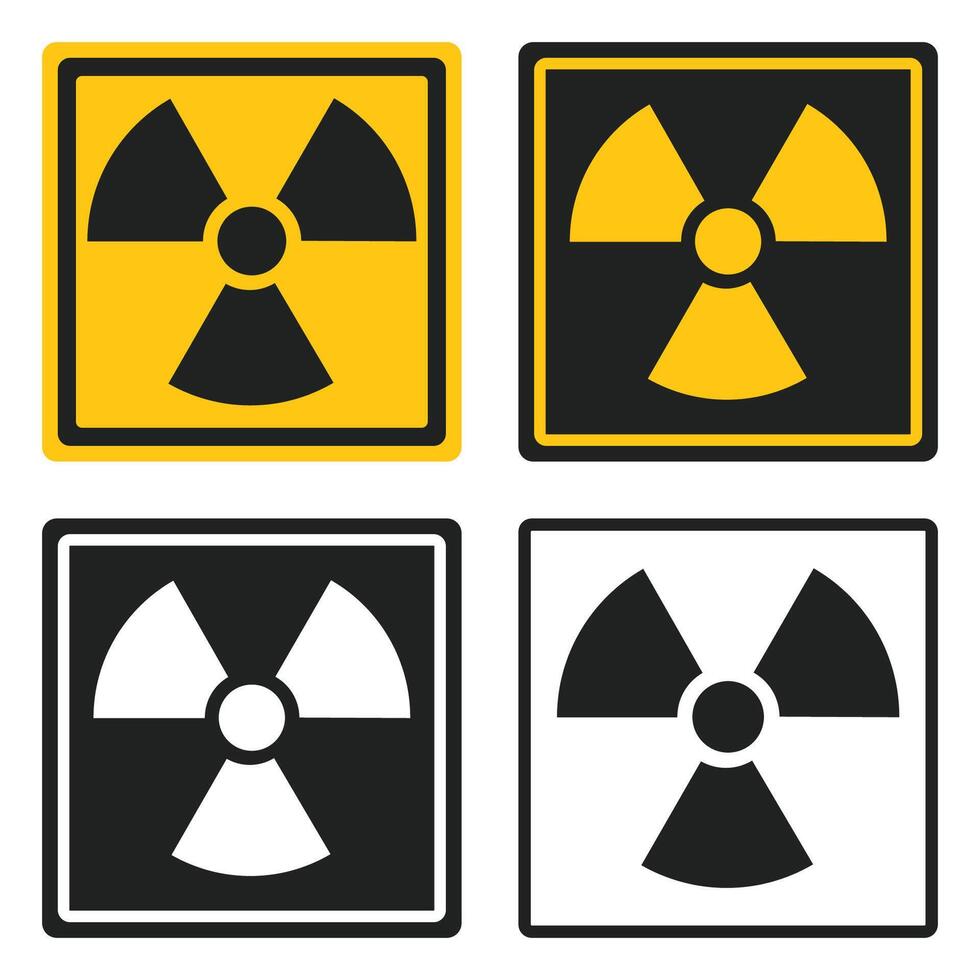 Nuclear sign isolated on white background. vector