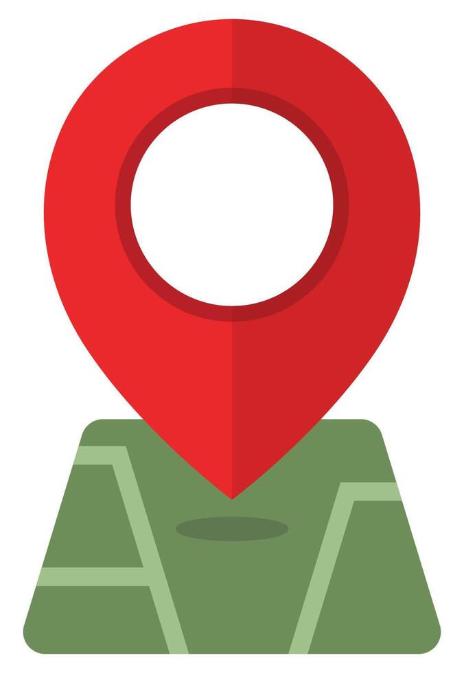 Pointer map icon isolated on white background. vector