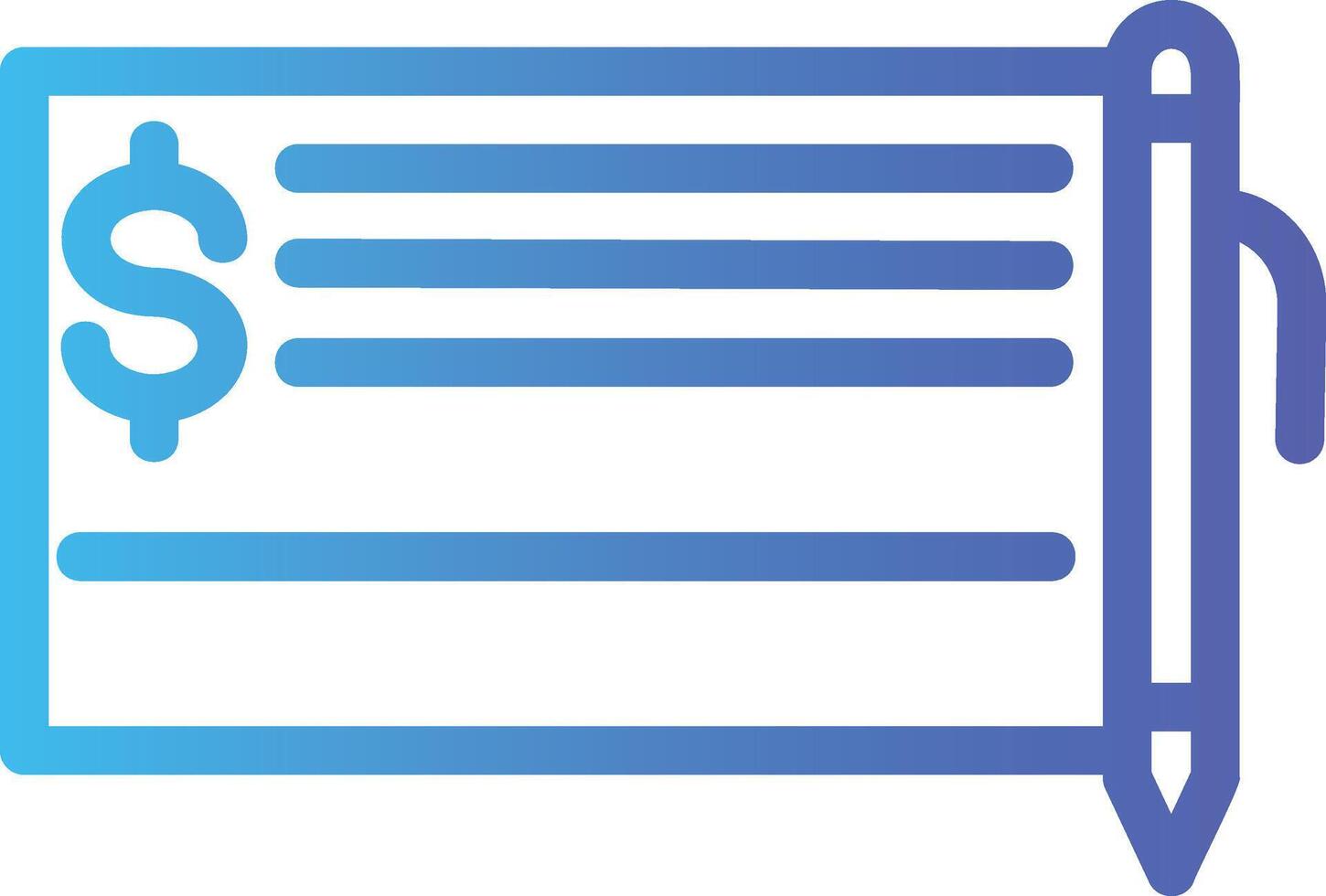 paycheck in flat design style vector