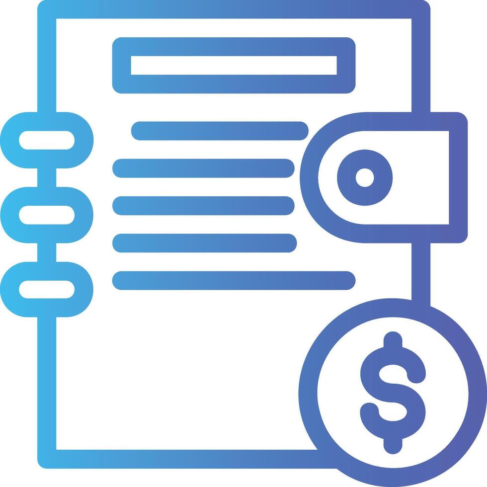 bookeeping in flat design style vector