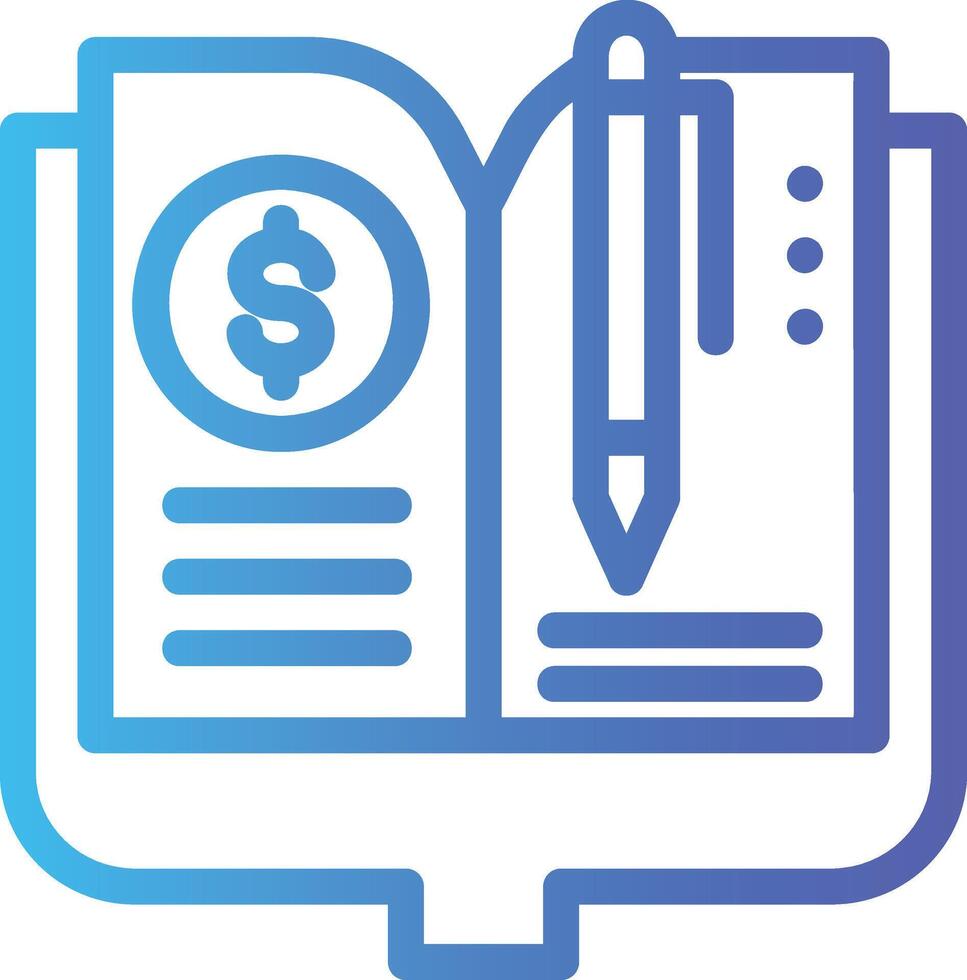 ledger in flat design style vector