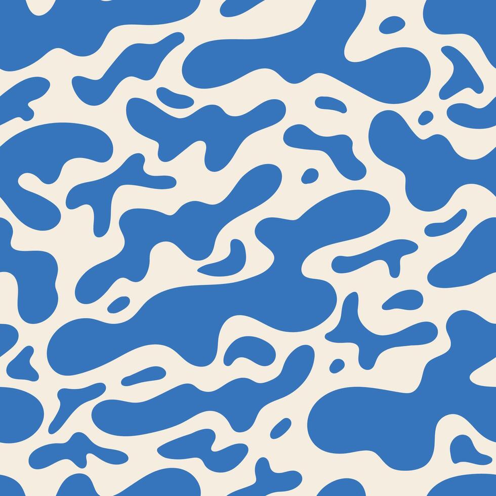 background in minimalist boho style. Wavy liquid distorted shapes vector