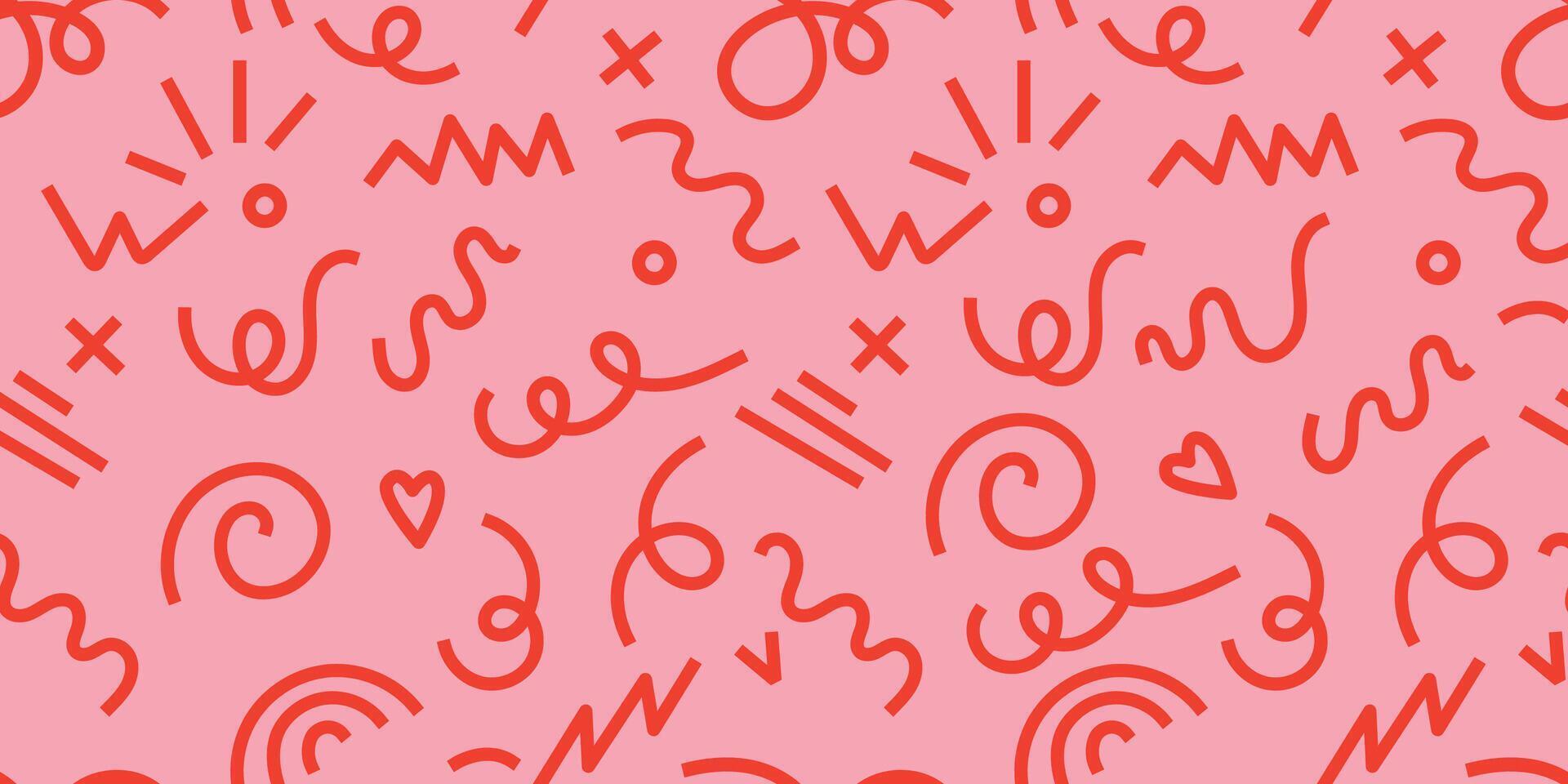 Creative abstract style art background for children or trendy design with basic shapes. vector