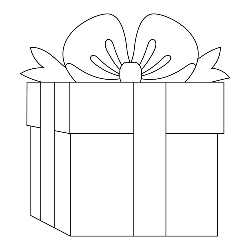 Cute flat present vector