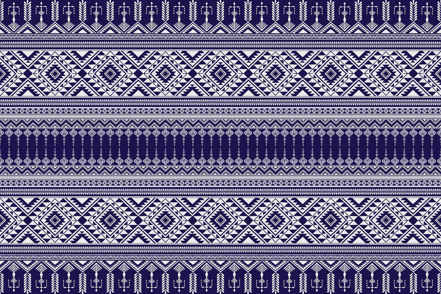 Blue Abstract ethnic pattern vector