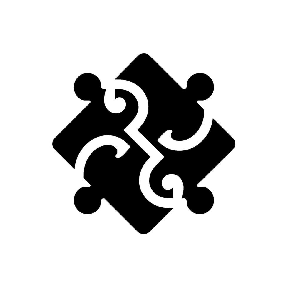 Monochromatic Geometric Abstract Featuring Interlocking Elements, Decorative Pattern on a Textured Background. vector