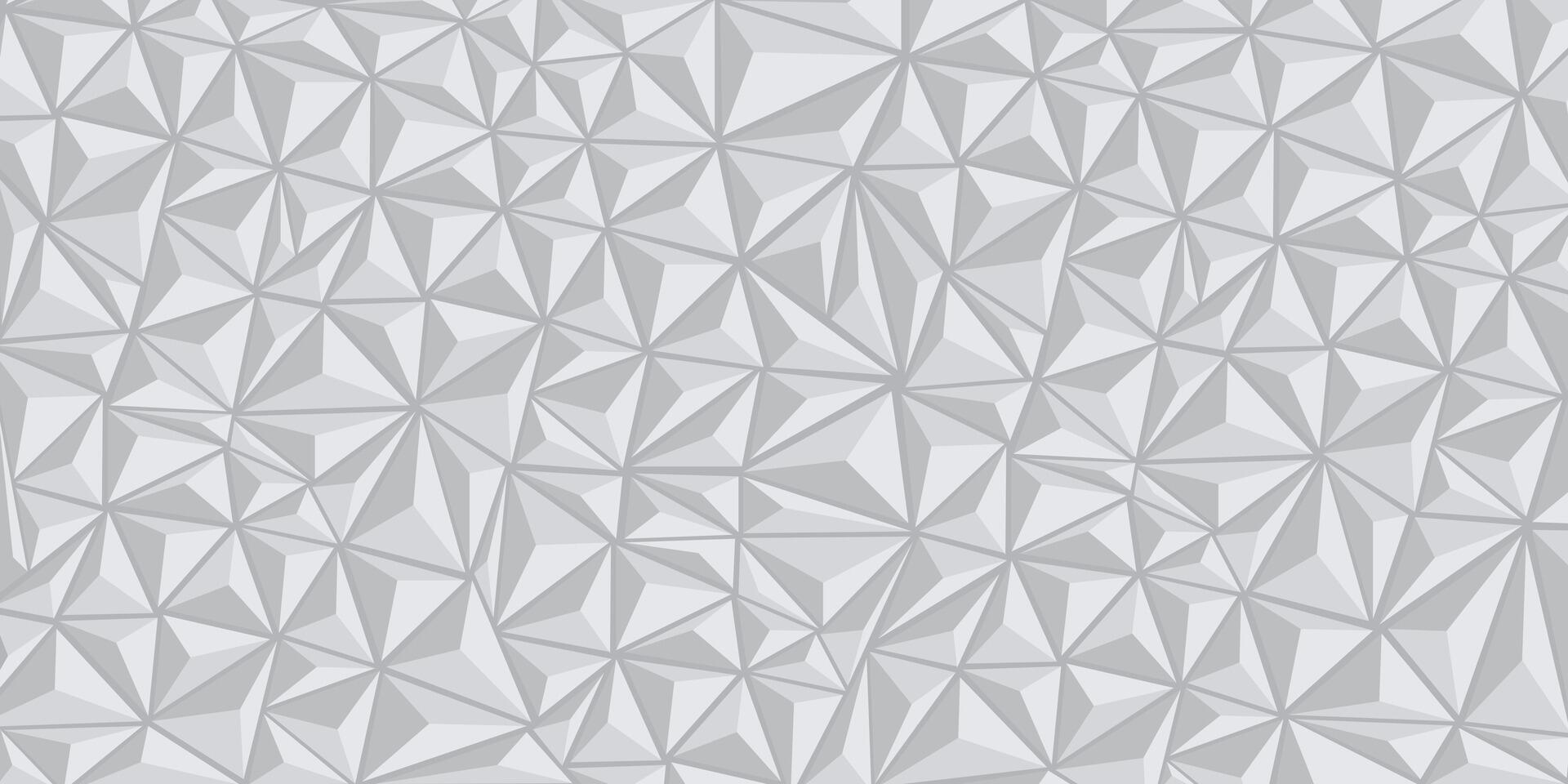 Triangle geometric pattern prism 3 dimensional in gray color background, illustration. vector