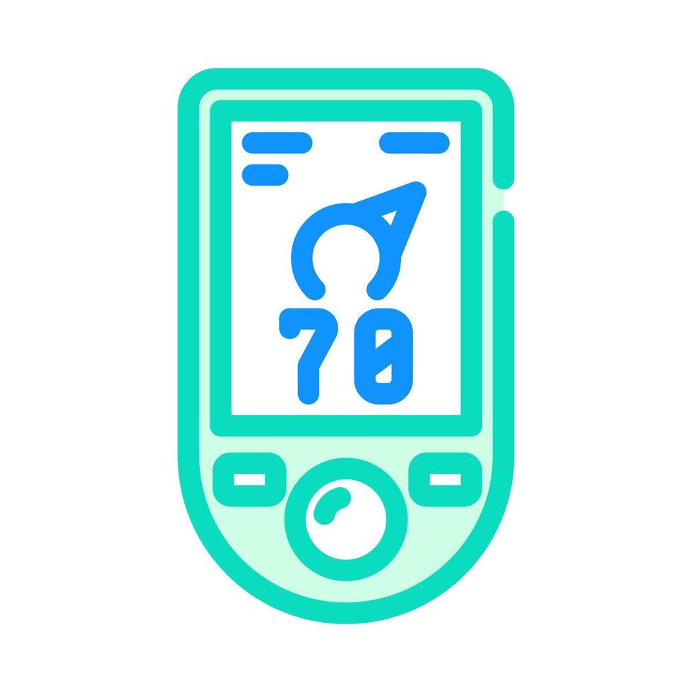 avalanche transceiver ski resort color icon illustration vector