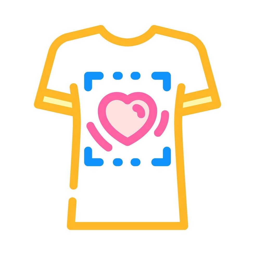 customized t shirt diy fashion handmade color icon illustration vector