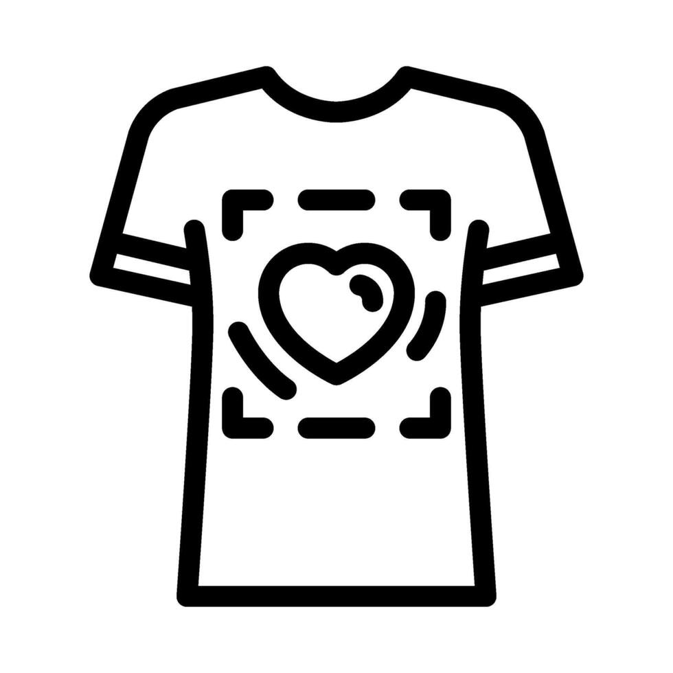 customized t shirt diy fashion handmade line icon illustration vector