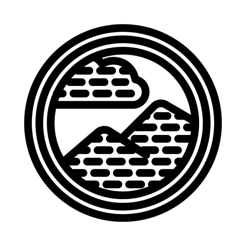 embroidered patch diy fashion handmade line icon illustration vector
