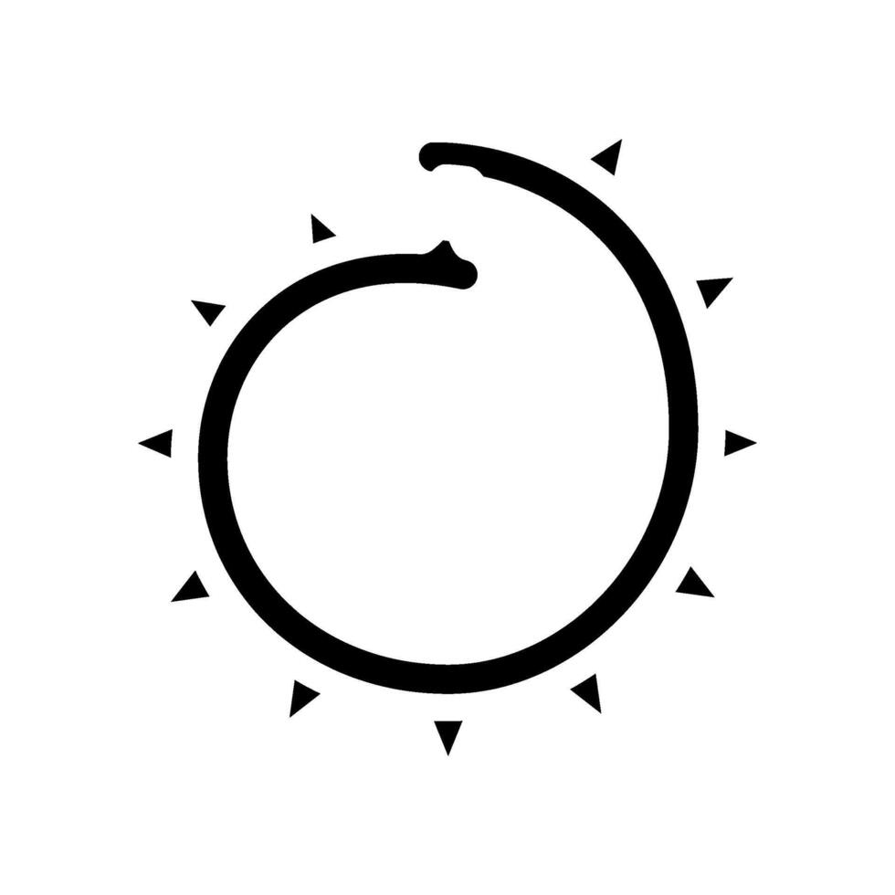 spikes accessories diy fashion handmade glyph icon illustration vector