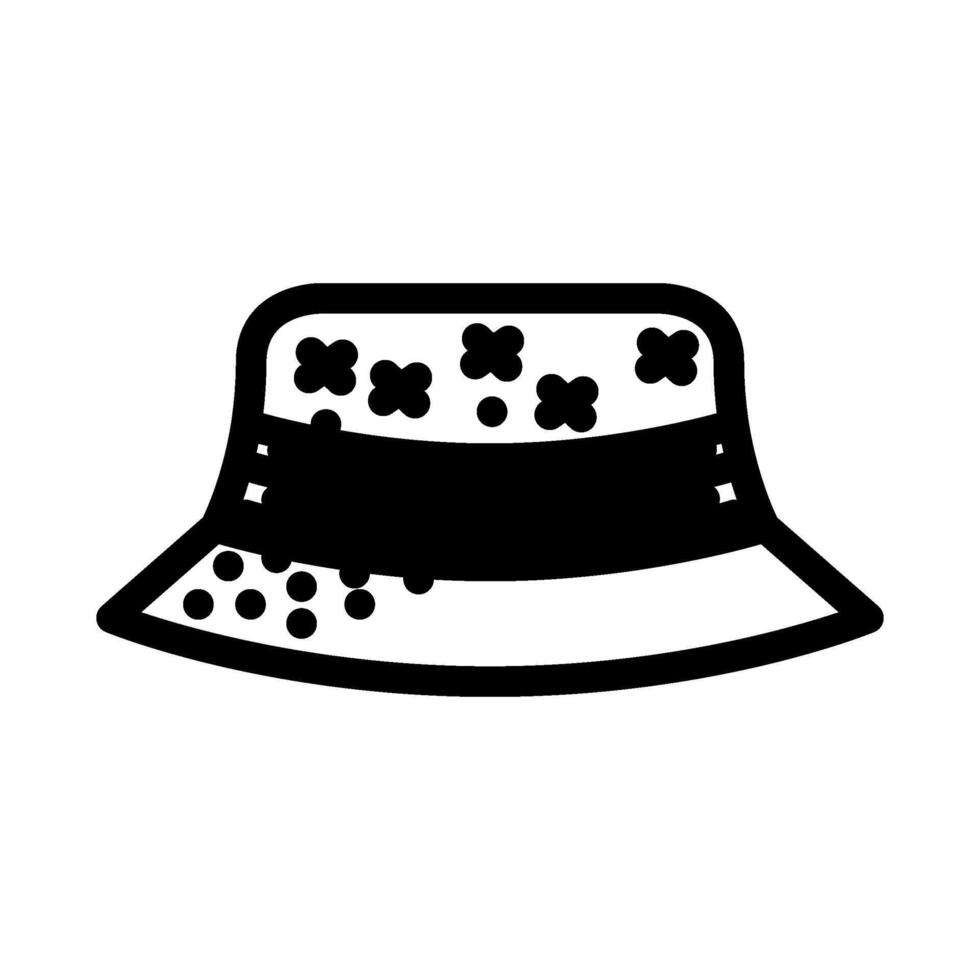 embellished hat diy fashion handmade line icon illustration vector