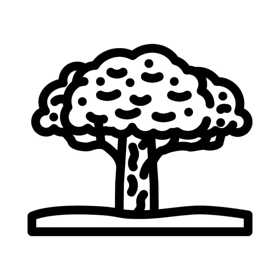 tree eco conscious line icon illustration vector