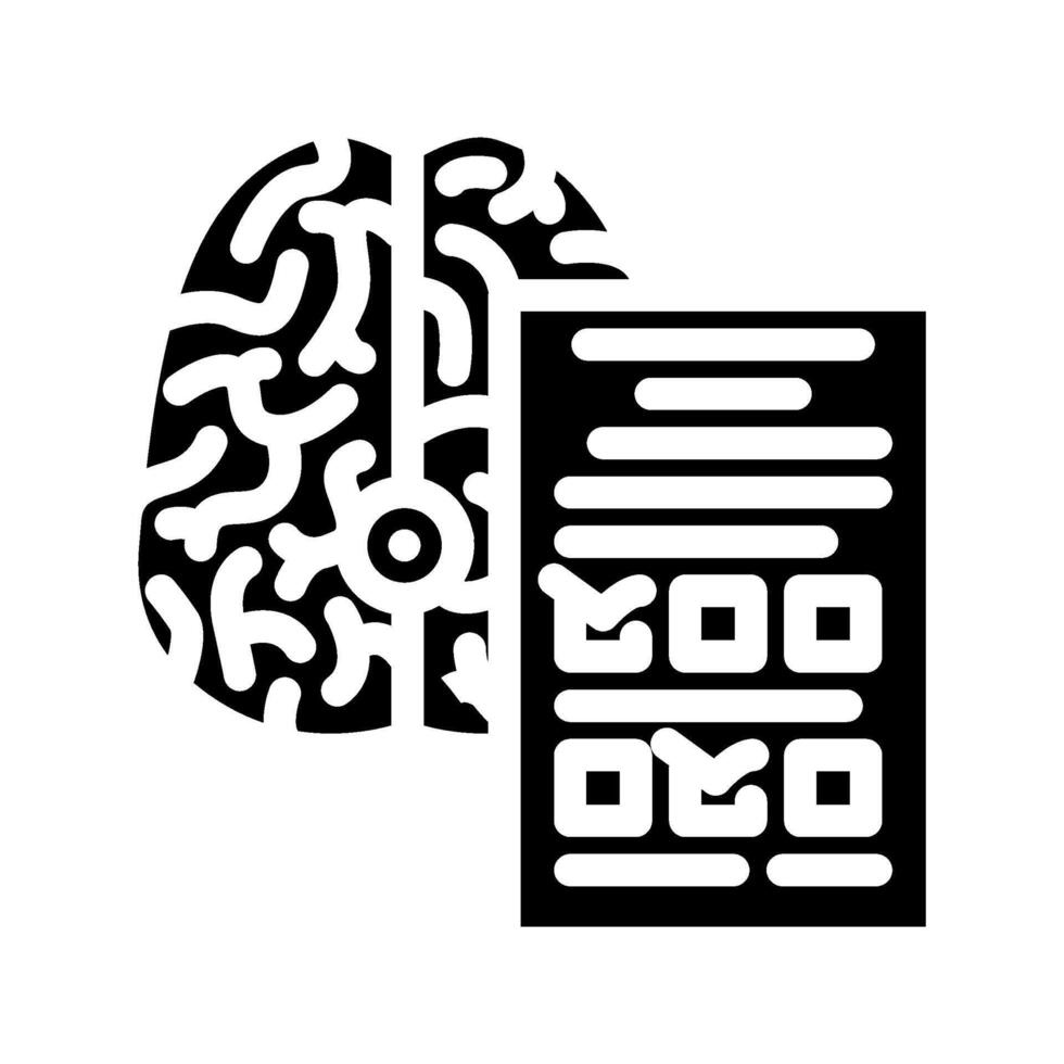 neurological tests glyph icon illustration vector