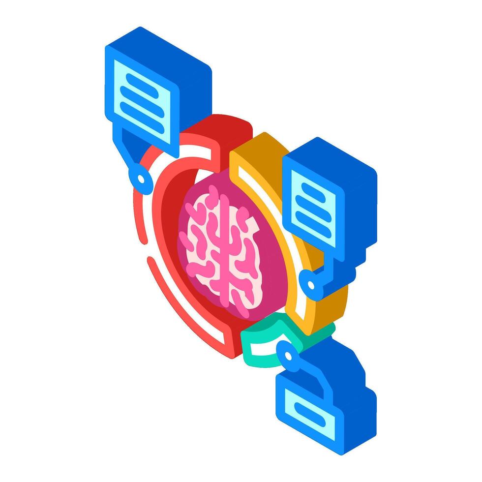 neurological expertise isometric icon illustration vector