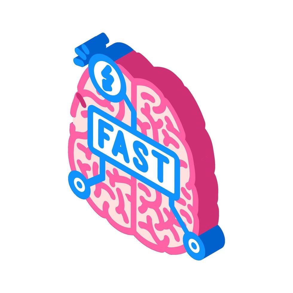 stroke evaluation isometric icon illustration vector