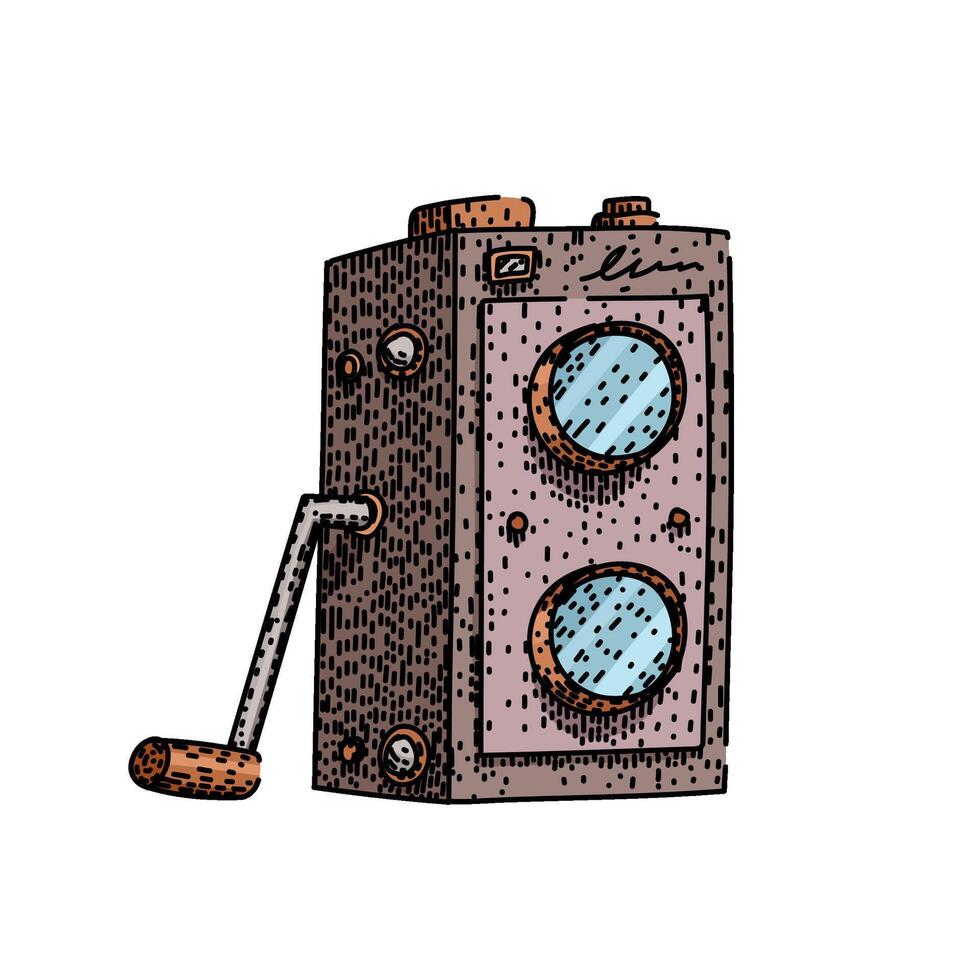 classic vintage camera hand drawn vintage vector
