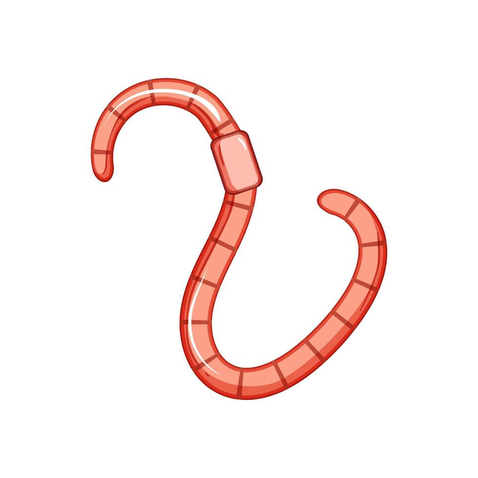 soil worm cartoon illustration vector