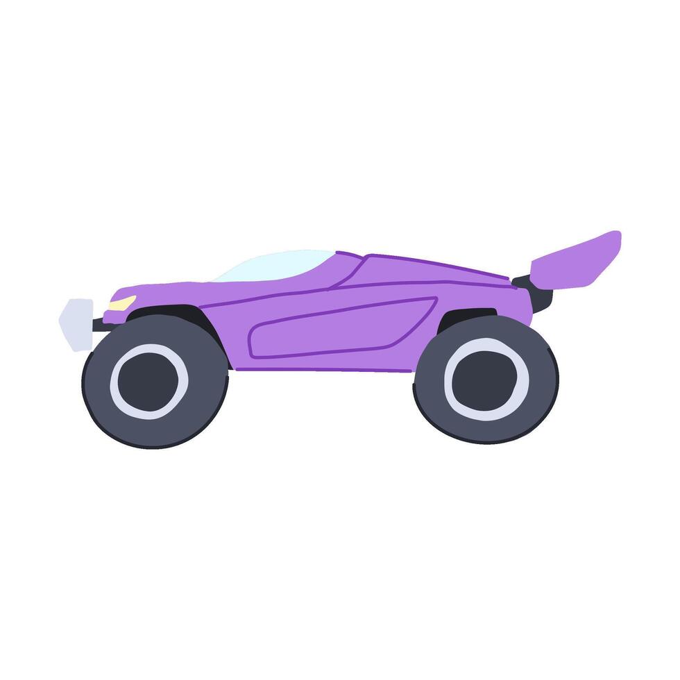 rechargeable rc car toy cartoon illustration vector