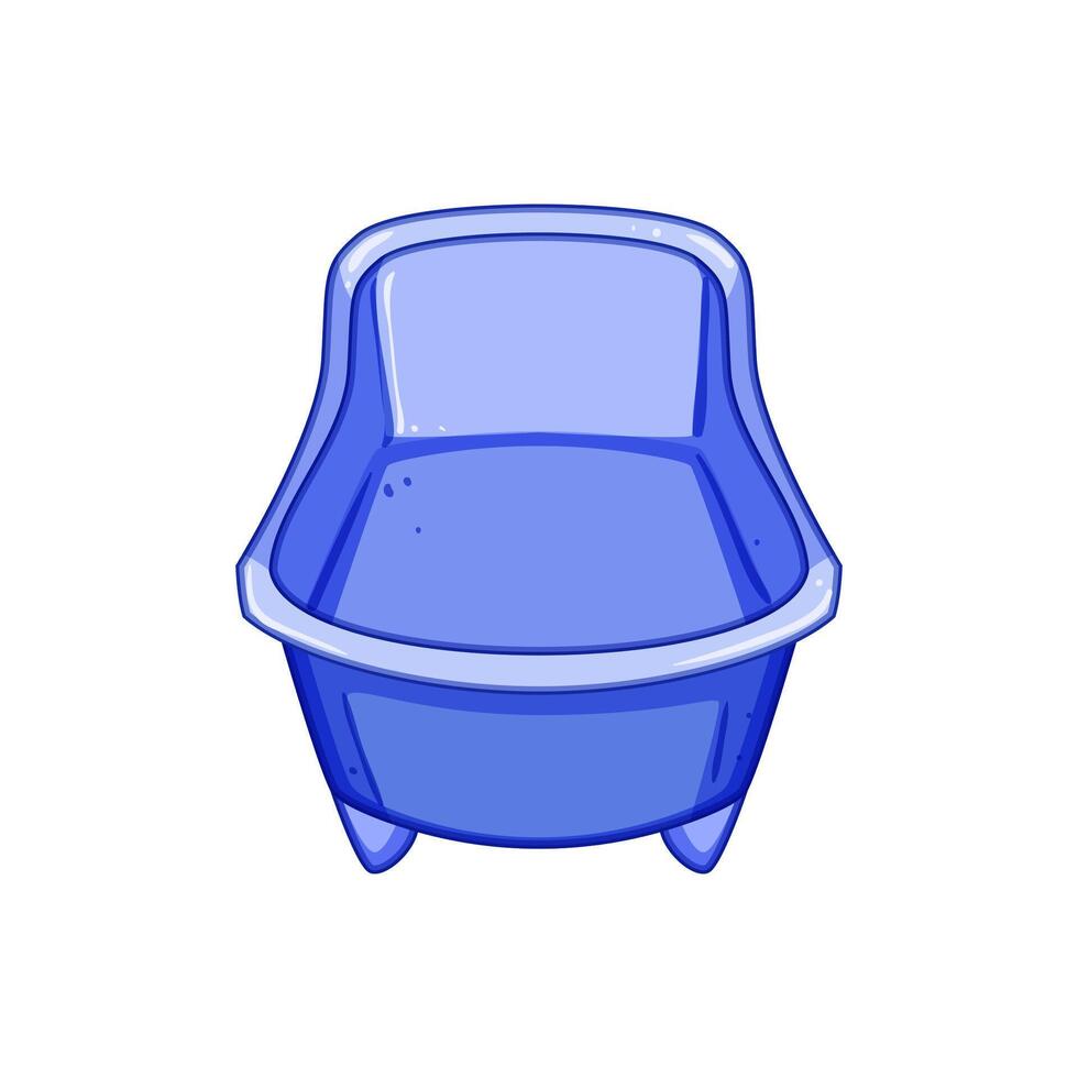 supervision bathtub baby cartoon illustration vector