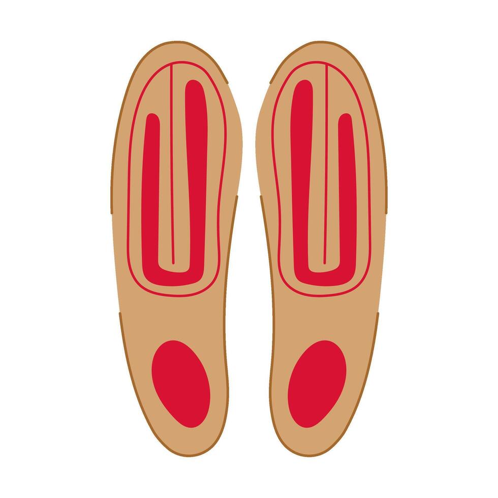 cold electric heated insoles cartoon illustration vector
