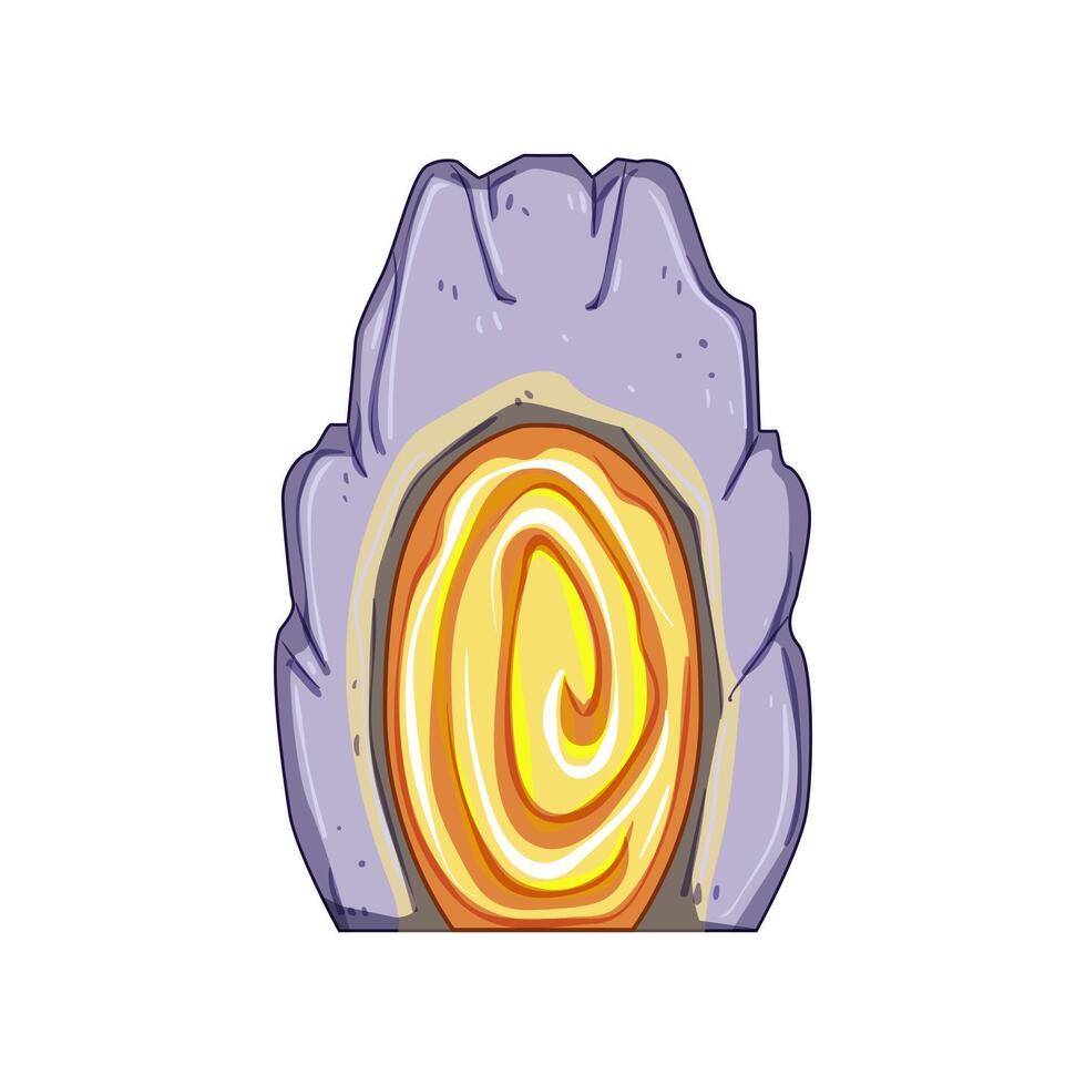 teleportation magic door portal cartoon illustration vector